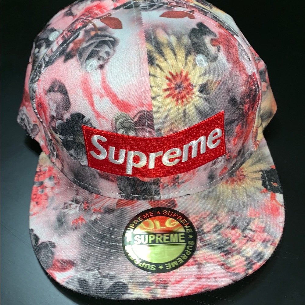 Supreme Box Logo Snapback Floral Hat